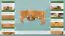 Hoekbank massief grenen, kleur Junco 243 - Afmetingen: 84 x 140 x 182 cm (H x B x L)
