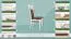 Stuhl Buche massiv Vollholz weiß lackiert Junco 249 - Abmessung 98 x 48 x 50 cm