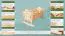 Baby wieg massief grenenhout, naturel 105 - Ligvlak: 34,50 x 90 cm (B x L) 