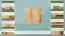 dressoir / ladekast massief grenen, natuur Columba 05 - Afmetingen: 101 x 100 x 50 cm (h x b x d)
