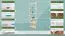 Regal Kiefer massiv Vollholz weiß lackiert Junco 54D - Abmessung 200 x 50 x 30 cm