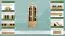 vitrinekast / servieskast massief grenen natuur Pipilo 06 - afmetingen 224 x 95 x 40 cm