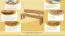 Bank Wooden Nature 135 Eiche massiv - 180 x 35 cm (L x B)