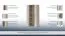 Draaideurkast / kledingkast 12, kleur: beuk / wit - 198 x 84 x 56 cm (H x B x D)
