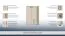 Kommode 27, Farbe: Buche / Creme - 134 x 86 x 37 cm (H x B x T)