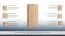 Draaideurkast / kledingkast Sidonia 03, kleur: eikenbruin - 200 x 82 x 53 cm (H x B x D)