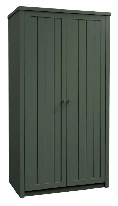 Draaideurkast / kledingkast Segnas 09, kleur: groen - 198 x 90 x 53 cm (h x b x d)