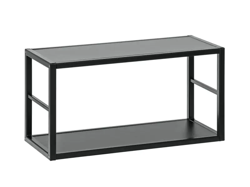 Moderne boekenkast Nodeland 06, kleur: zwart - Afmetingen: 31 x 60 x 25 cm (H x B x D)