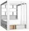 Doppelbett Minnea 28, Farbe: Weiß - Liegefläche: 160 x 200 cm (B x L)