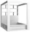Doppelbett Minnea 29, Farbe: Weiß - Liegefläche: 160 x 200 cm (B x L)