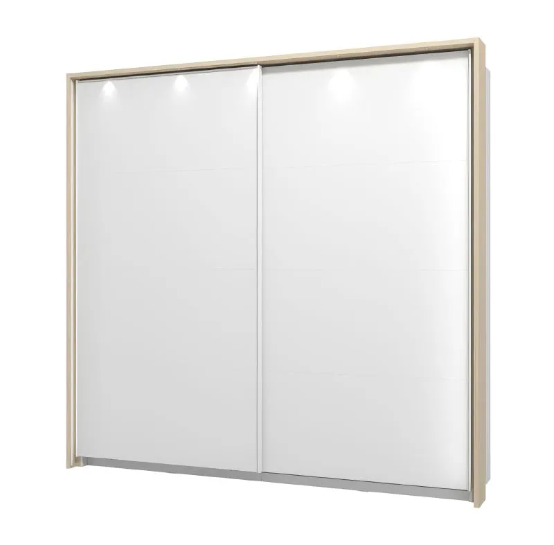 Lijst om kast / schuifdeurkast / kleur: eiken licht port / afmetingen: 230 x 18,5 x 221 cm