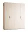 Vouwdeur / kleerkast | kleur: beige / eiken | 3 laden | 3 kledingstangen | 200 x 60 x 240 cm | incl. LED-verlichting | soft-close functie