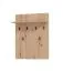 Complete kapstok / garderobe-collectie - Set A Paduna, 5-delig, kleur: Artisan eiken, een garderobekast, een ladekast / commode, een schoenenkast met zitkussen, spiegel en kapstok met 6 haken