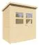 Tuinhuis / berging Freiberg 01 incl. vloer, onbehandeld - 19 mm prefab / elementen tuinhuis, bruikbare oppervlakte: 2,19 m², lessenaarsdak