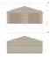Dubbele garage TW 52 / sparren- en dennenhout / grondoppervlakte 40,46 m² / houten garage met zadeldak / dubbele deuren, dubbele raam en enkele deur
