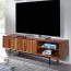TV-onderkast / lowboard van massief hout, kleur: sheesham - afmetingen 42 x 123 x 35 cm (H x B x D)