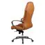 Hoogwaardige bureaustoel met hoofdsteun Apolo 65, kleur: karamel / chroom