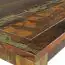 Rustieke eettafel met gebeeldhouwd patroon, massief hout, kleur: mango - Afmetingen: 80 x 80 cm (B x D)