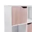 Kleine Open kast, kleur: wit / Sonoma eik - Afmetingen: 94 x 60 x 30 cm (H x B x D), met 6 vakken & 3 deuren