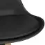 Barkruk in Scandinavisch design, kleur: eiken / zwart, voetsteun & antislipzolen