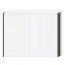 Zijdelings LED lijst voor draaideurkast / Afega-kast en uitbreidingsmodules, set van 2, kleur: hoogglans wit - hoogte: 226 cm