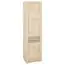 Kast Mesquite 03, kleur: Sonoma eiken licht / Sonoma eienk truffel, deurscharnier rechts - afmetingen: 199 x 54 x 40 cm (h x b x d), met 1 deur en 6 vakken