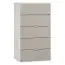 dressoir / ladekast Bellaco 30, kleur: wit / grijs - Afmetingen: 114 x 63 x 47 cm (h x b x d)