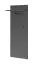 Kledingkast Ringerike 03, kleur: antraciet / eiken Artisan - Afmetingen: 203 x 120 x 32 cm (H x B x D), met één spiegel