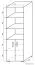 Open kast / highboard Garut 24, kleur: Sonoma eiken - Afmetingen: 194 x 60 x 40 cm (H x B x D)