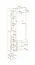 Lichte kapstok Bratteli 01, kleur: Sonoma eik - Afmetingen: 203 x 90 x 32 cm (H x B x D), met twee haken