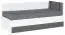 Kopfteilpolsterung für Jugendbett Syrina, Farbe: Grau - Abmessungen: 30 x 84 x 5 cm (H x B x T)