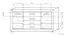 lowboard kast Ladenkast Kundiawa 11, kleur: Sonoma eiken licht / Sonoma eiken donker - afmetingen: 84 x 160 x 40 cm (H x B x D)