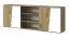 Schrankbetterweiterung Sirte 17, Farbe: Eiche / Weiß matt - Abmessungen: 80 x 213 x 40 cm (H x B x T)