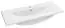 Badkamer - wastafel Jammu 04, kleur: wit - 18 x 101 x 39 cm (h x b x d)
