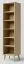 Open kast massief grenen natuur Aurornis 18 - Afmetingen: 200 x 50 x 40 cm (H x B x D)