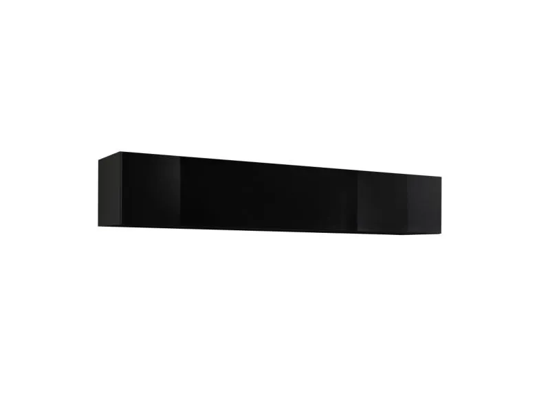 Moderne hangkast Raudberg 36, kleur: zwart - afmetingen: 30 x 160 x 29 cm (H x B x D), met push-to-open-functie