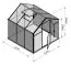 Kas - Radicchio L5 kas, wanden: 4 mm gehard glas, dak: 6 mm HKP meerwandig, grondoppervlakte: 4,80 m² - afmetingen: 220 x 220 cm (L x B)