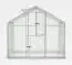 kas - broeikas Rucola L5, wanden: 4 mm gehard glas, dak: 6 mm HKP meerwandig, grondoppervlakte: 4,80 m² - afmetingen: 220 x 220 cm (L x B)