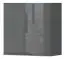 Hangkast Vaitele 25, kleur: antraciet hoogglans - 56 x 55 x 29 cm (H x B x D)