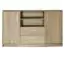 highboard / dressoir "Kontich" 09, kleur: Sonoma eiken - afmetingen: 78 x 126 x 42 cm (h x b x d)