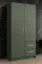 Kleiderschrank mit modernen Design und genügend Stauraum Similaun 12, Farbe: Grün - Abmessungen: 202 x 103 x 40 cm (H x B x T), mit fünf Fächern und zwei Schubladen