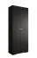 Kledingkast met eenvoudig ontwerp Carpathian 08, kleur: zwart - Afmetingen: 236,5 x 100 x 47 cm (H x B x D)