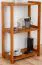 rek / stellingkast massief grenen, kleur eiken Junco 57D - 86 x 50 x 30 cm (h x b x d)