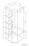 Drehtürenschrank / Eckkleiderschrank Sepatan 16, Farbe: Erle - Abmessungen: 204 x 85 x 85 cm (H x B x T)