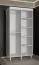 Schuifdeurkast met vijf vakken Jotunheimen 265, kleur: wit - Afmetingen: 208 x 100,5 x 62 cm (H x B x D)