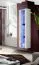 Hompland 157 woonkamer wandmeubel, kleur: wit - Afmetingen: 170 x 260 x 40 cm (H x B x D), met blauwe LED-verlichting