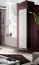 Elegant woonkamer wandmeubel Hompland 111, kleur: zwart / wit - Afmetingen: 170 x 260 x 40 cm (H x B x D), met push-to-open