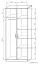 Draaideurkast / kleerkast Pamulang 14, kleur: Sonoma eiken - afmetingen: 200 x 82 x 60 cm (H x B x D)