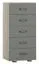 ladekast / lowboard kast Ciomas 13, kleur: Sonoma eiken / grijs - Afmetingen: 104 x 50 x 40 cm (H x B x D)