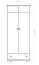 kledingkast massief grenen, natuur Junco 09A - Afmetingen 195 x 92 x 59 cm (H x B x D)
